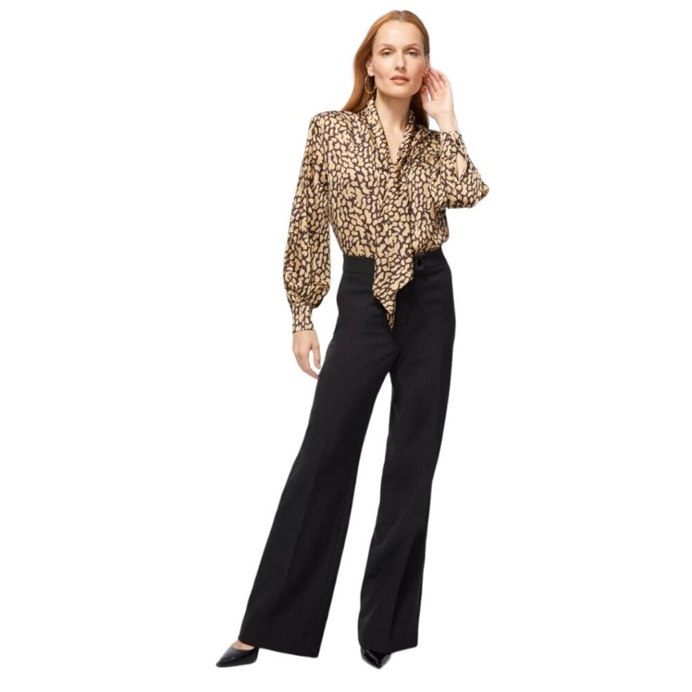 Chico's Black Label Wide Leg Trousers, Size 8 Short, Black. NWOT - Picture 2 of 9